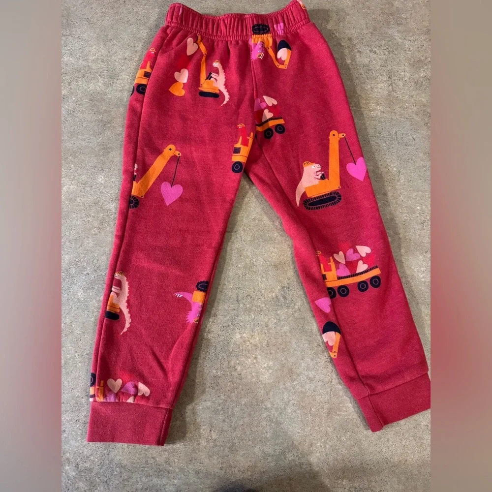 Cat & Jack Kids' Construction Pajama Set - White and Red